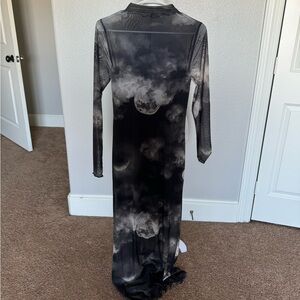 Mesh dress with built in slip